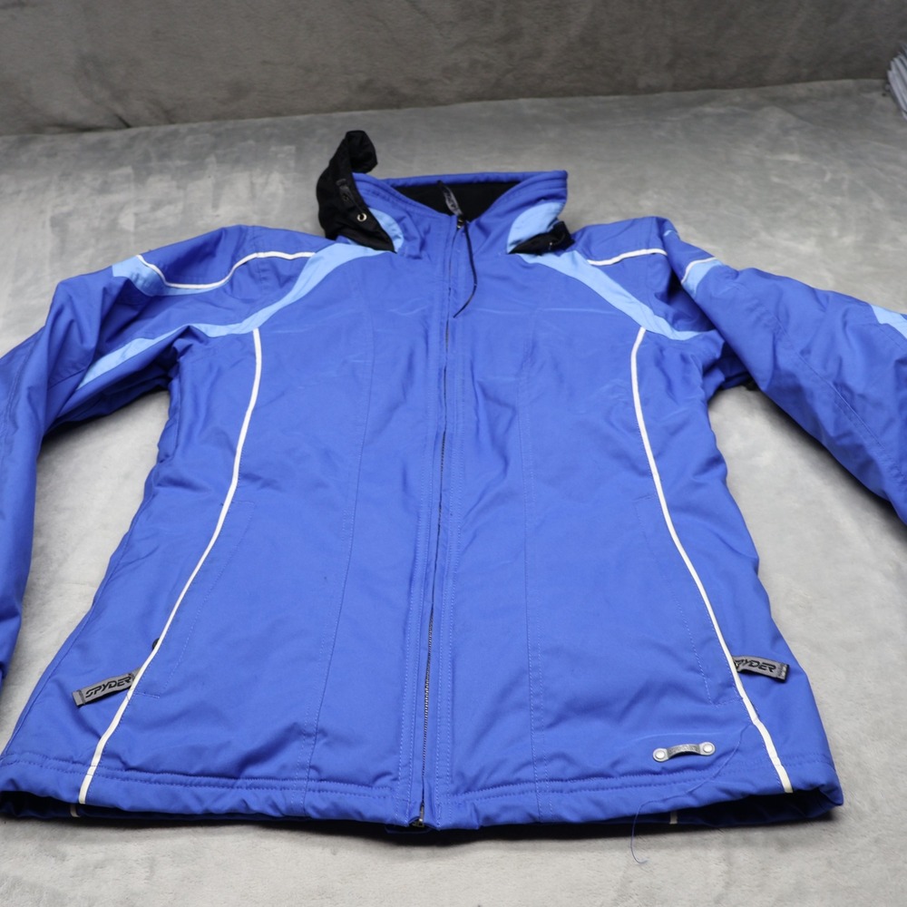 Spyder Jacket Womens 12 Blue Full Zip Ski Snow Winter Insulated Performance Warm